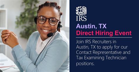 June 6th IRS Virtual Session about Entry-Level positions - Event Link Whether you are a student exploring future career options, a recent graduate ready to enter the workforce, or are simply looking for a career change that offers work life balance and great benefits, the IRS has opportunities that may be just right for you!. 