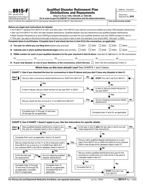 Distributions and Repayments. Form 8915-F is designed as a multi-year form for disasters occurring on or after January 1, 2021. Additional alphabetical Forms 8915 will not be issued, and the IRS has not released a final Form 8915-F. Form 8915-F will be available on a future update. Customizing client documents. 