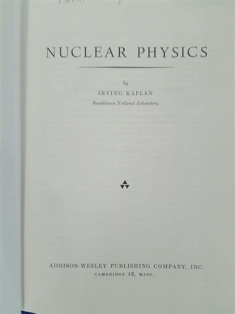 Irving kaplan nuclear physics solutions manual. - Aprilia rs50 1999 2010 reparatur service handbuch.