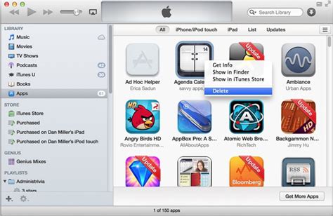 Is it possible to permanently remove apps from iTunes?
