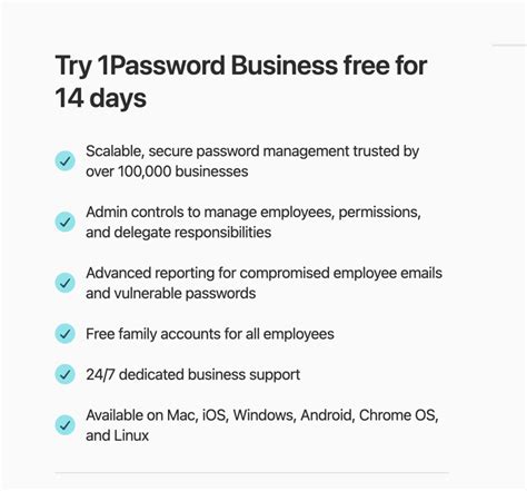 Is 1password free. .  Try it free for 14 days, then keep going with a 1Password subscript...