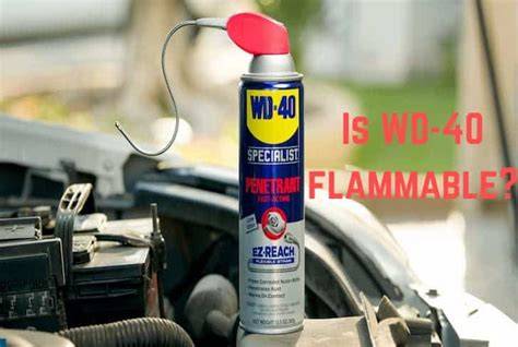 Is WD-40 flammable after drying