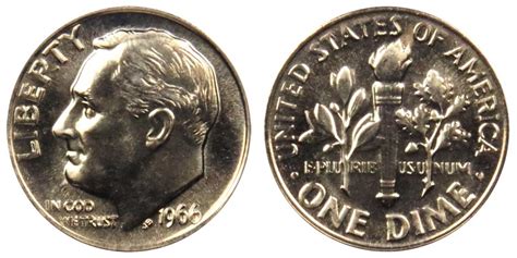 Total production for the "new" dimes was in excess of 1.6 billion dimes. Also, no proof coins were produced for the years 1965, 1966 and 1967. Value: Can usually be found and sold for somewhere between $0.13-$8.00 price dictated by condition, certification, and current demand. Other factors include location, inventory, and urgency of sale. . 