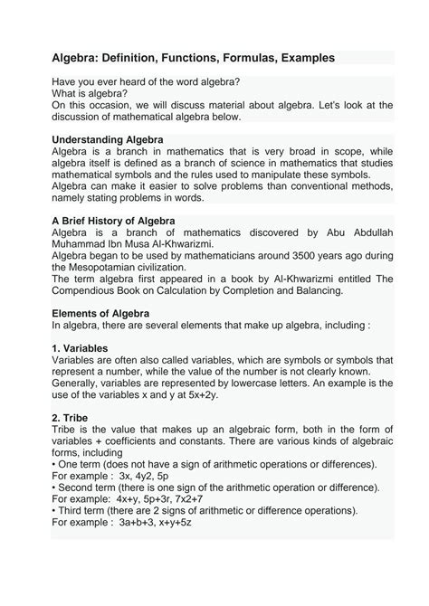 Is algebra 1 hard.  Understand Algebra with Definition, Examples, FAQs, and mo...