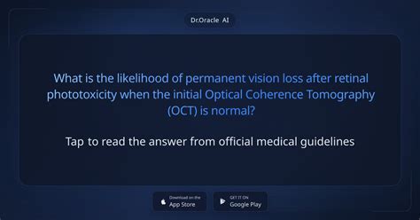 Is all vision loss permanent