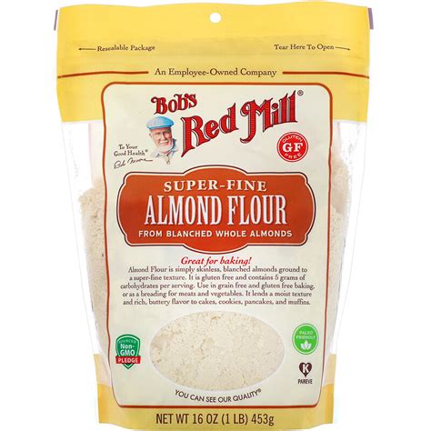 Is almond flour gluten free. Almond flour, made from ground almonds, is naturally gluten free. At Bob’s Red Mill, we offer two kinds of almond flour: our Super-Fine Almond Flour, which is made from blanched skinless almonds, and Super-Fine Natural Almond Flour, which includes the skins. The color and flavor of Natural Almond flour … See more 