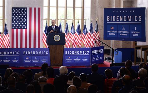 Jul 28, 2023 · Bidenomics’ critics are being proven wrong. Happy days are here again. BY Jeffrey Sonnenfeld and Steven Tian. July 28, 2023, 9:00 AM PDT. President Joe Biden speaks about his economic plan at a ... . 