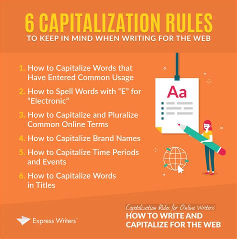 27.04.2022 г. ... Take advantage on this moment to review the general rules for capitalizing as well. Capitalize the first and sometimes the last word. So, in ...