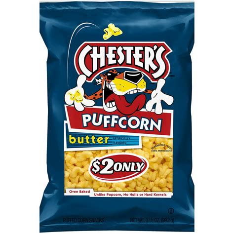  Are Chester’s puffcorn gluten-free? Chester’s brand of products are similar to Cheetos. Only one of these Chester’s snacks are considered gluten-free: Chester’s Flamin’ Hot Flavored Fries. . 