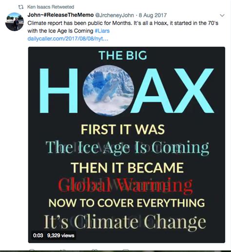 Is climate change a hoax. The claim: Climate change is a 'hoax' because CO2 is only 0.04% of the atmosphere. A Feb. 7 Instagram post (direct link, archive link) shows Rep. Doug LaMalfa of California questioning a panel of ... 