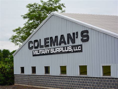 Browse Coleman's wide selection of military surplus item today! Frequently Bought Together Products. Choose items to buy together. + Can Openers, P38, Small, 10 Openers. Price $4.99 + Cup, Collapsible, Boy Scout/Cub Scout, 10 cups. Price $4.97 $9.95 + Jacket, Junior BDU Lightweight. Price $15.00.. 
