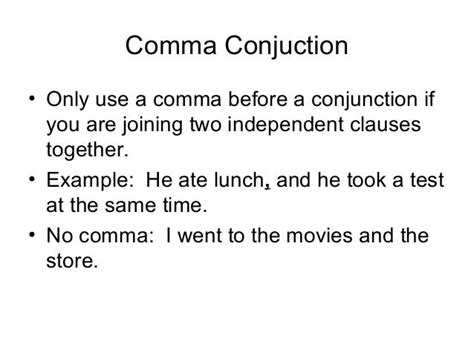 Is comma a conjunction