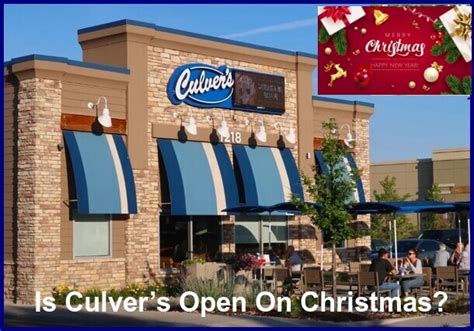 Is culver's open on christmas day 2023. Things To Know About Is culver's open on christmas day 2023. 
