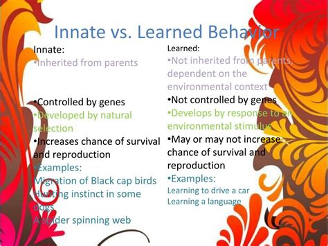 Is dancing innate or learned