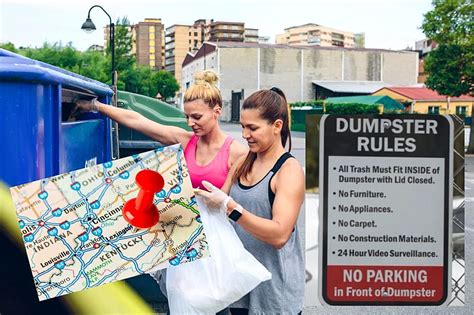 26 Apr 2023 ... Dumpster diving in Kentucky is legal but is subject to city-level ordinances and the municipality's seriousness in curbing it. Generally, people .... 