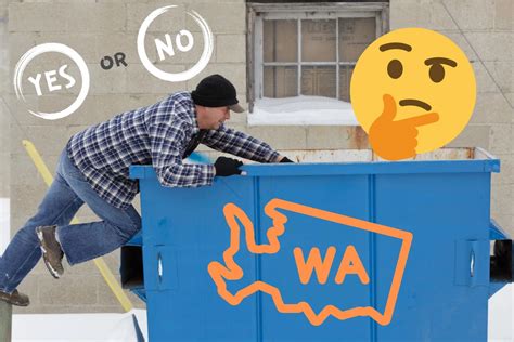 Is dumpster diving illegal in washington state. Things To Know About Is dumpster diving illegal in washington state. 