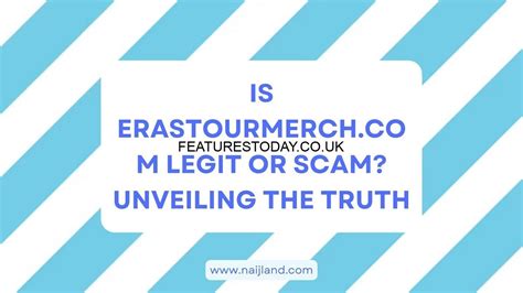 Is erastourmerch.com legit. For the Swifties who were first in line for the T-shirts, posters and other swag, it was extra important for them to at least get the merch items they wanted; that's because they still had not ... 