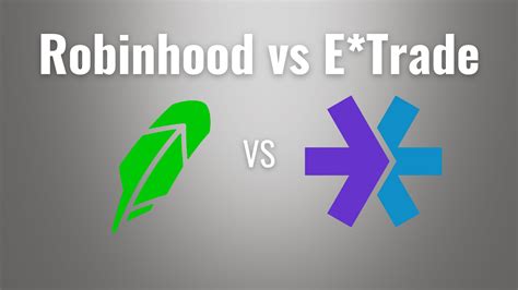 Is etrade or robinhood better. Robinhood and E*TRADE both offer commission-free trading on multiple investments, but each brokerage's account types, features, and fees vary. 