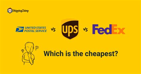 Is fedex or ups cheaper. UPS Ground or FedEx Ground will be your cheapest option if your package weighs between 70 and 150 pounds. These two services are similar in price, and both carriers offer flat rate options as well. UPS offers an extra-large flat-rate box that measures 18″ x 12″ x 6″. The rate to ship this box is $22.85. The FedEx flat rate extra-large box ... 