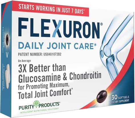 Home. Flexuron® Joint Formula. AVAILABILITY: Ships in 1-2 Business Days. Product Highlights. At A Glance. Helps Maintain Comfortable, Healthy Joints* Elite, Patented Formula - Starts Working in just 7 Days* On Average 3X Better than Glucosamine and Chondroitin for Promoting Optimal Joint Comfort*†. One-Time Purchase $39.95 Subscribe & Save. $33.00.