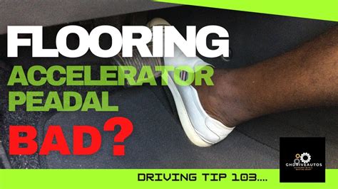 Is flooring the gas pedal bad for your car? Driving Tips ep103