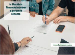 Is florida financial advisors a pyramid scheme. A pyramid scheme is similar to a Ponzi scheme in that it promises high returns on an initial investment. However, the biggest difference between Ponzi schemes vs. pyramid schemes is that the latter requires people to recruit additional investors—who will recruit other investors, who will recruit other investors—in order to "move up" the ... 