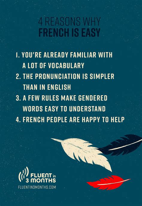 Is french hard to learn. 1. Start by learning French sounds. The French alphabet has the same letters as English, and over 28% of English words have French origin. That’s more than any other language. This makes it one of the easiest languages to learn for English speakers. 