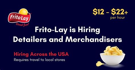 Is frito lay hiring. Things To Know About Is frito lay hiring. 