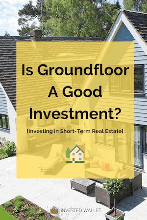 Sep 12, 2023 · Groundfloor is open to non-accredited investors and private individuals looking for active real estate alternative investment. Groundfloor has great volume with more than 10 investments ... 