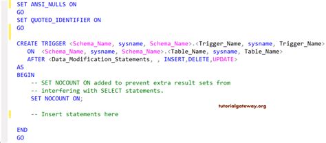 Is in what sql trigger