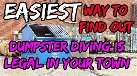 Is it legal to dumpster dive in kansas. Discover the legality of dumpster diving in Pennsylvania! Uncover the secrets and regulations surrounding this controversial activity. Find out now! Snorkeles Open main menu. About Us; 🌊 Sea Diving 🌊 Cave Diving 🏊‍♀️ Free Diving 🌴 Tropical Diving ️ Polar Diving ... 