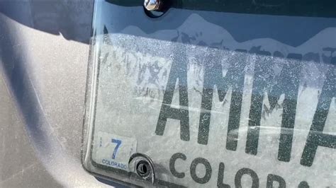 Is it legal to have a tinted license plate cover in Colorado?