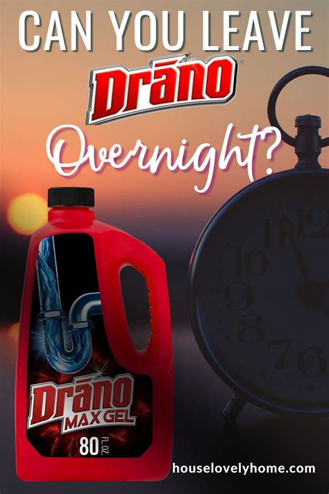 Is it okay to leave drano overnight. Things To Know About Is it okay to leave drano overnight. 