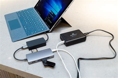 Is it possible to charge this MS Surface Pro through the USB-C …