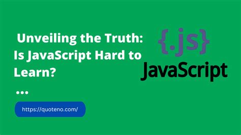 Is javascript hard to learn. Things To Know About Is javascript hard to learn. 