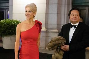 Kellyanne Conway is pictured left on Janu