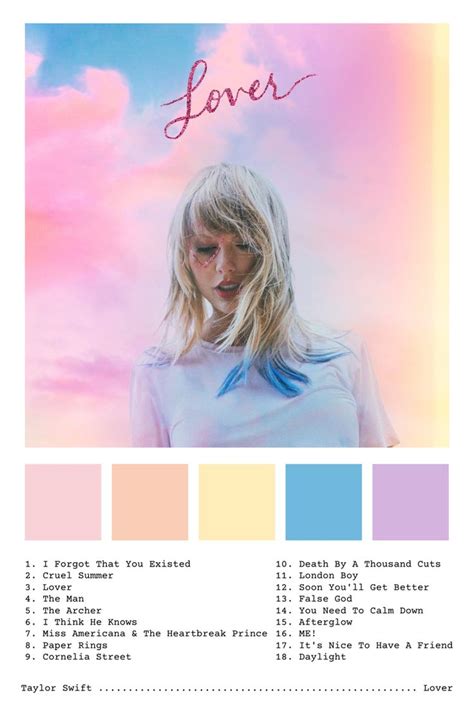 Is lover taylor. Today, August 23rd, marks the release of Taylor's seventh studio album, Lover, and it has no shortage of parallels to songs, music videos, interviews, and more from throughout her 13-year career ... 