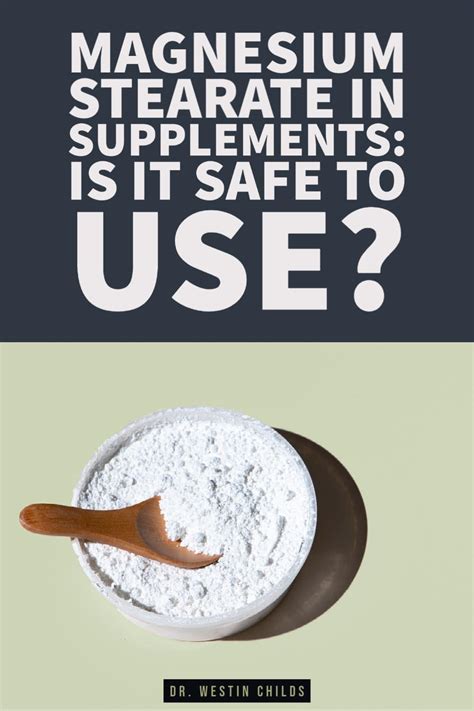 Is magnesium stearate a safe supplement additive? - Toxinless