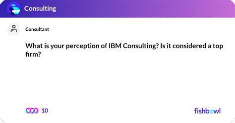 Is managing consultant at IBM considered same as a... Fishbowl