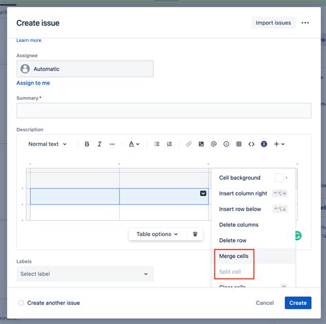 Is merging cells in tables no longer possible? - Atlassian Community