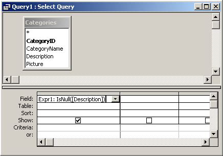 Is null access report.  The Microsoft Access IsNull function returns TRUE if the expression i...
