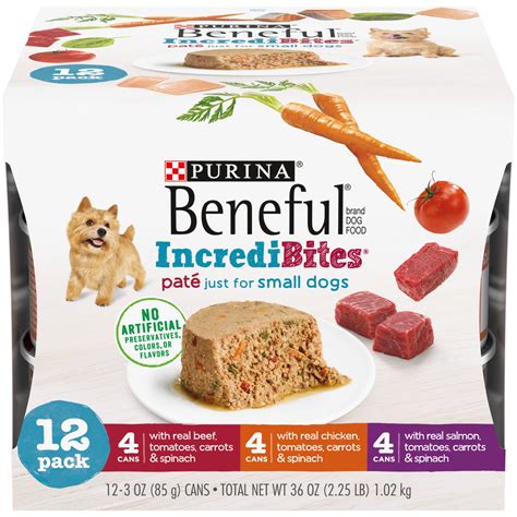 Is purina beneful good for dogs. Find helpful customer reviews and review ratings for Purina Beneful Small Breed Wet Dog Food Variety Pack, IncrediBites - (2 Packs of 12) ... 4.0 out of 5 stars Small portion but good for mixing with other food. Reviewed in the United States on December 5, 2023. Verified Purchase. 