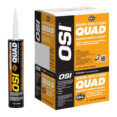 OSI QUAD 501 Paintable Solvent Caulk | IDH# 1636979. UPC Code : 28756975625. IDH Number : 1636979. OSI Color : Gray. OSI Color Code : 501. Skip to product information. As low as $6.98 a tube when buying 10 cases or more. …. 