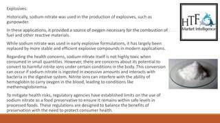 Is sodium explosive.  Used for making Sodium compounds are used on a large s...