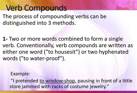 Is sometimes a compound word.  1.  Compounding occurs when two or more words or signs are join...