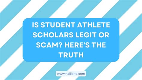 Is student athlete scholars legit. Things To Know About Is student athlete scholars legit. 