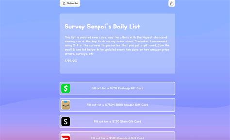 Is survey senpai legit. Surveys can help answer many questions a business has about their potential clients, make decisions with the help of objective information and compare statistics in time. A private survey, such as an online survey, will let people open up a... 