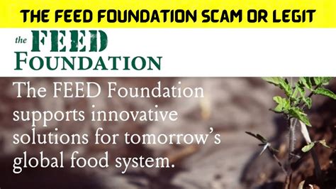 Is the feed foundation legit. The Feed Foundation is a legitimate and reputable organization that supports projects and organizations that aim to build a sustainable and equitable food system for all. However, it is also possible that scammers might use its name or logo to trick people and solicit money from them. Therefore, it is important to be vigilant and cautious … 
