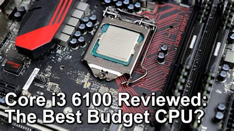 Is the i3-6100 good for gaming? Tom