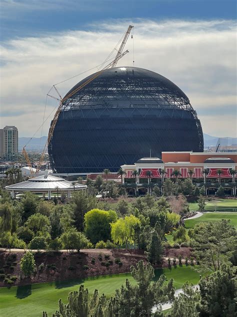 The MSG Sphere at The Venetian under construction in Las Vegas Friday, March 10, 2023. The new $2.2 billion, 17,500-seat performance venue is scheduled to open in about six months.. 